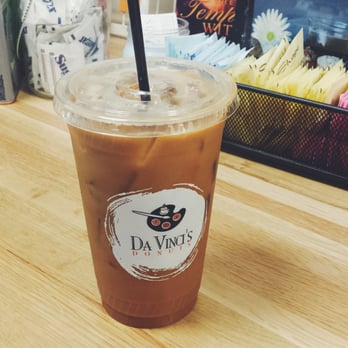 Da Vinci's Donuts - Iced vanilla latte - Donuts Near Me - Sandy Springs, Georgia