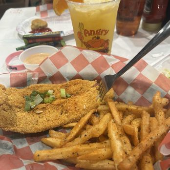 Angry Crab Shack - This is catfish and french fries - Seafood Near Me - El Paso, Texas