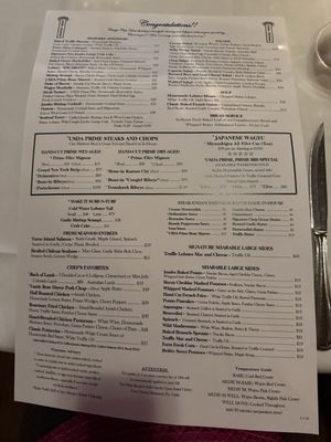 Menu photo 6 Chicago Chop House Chicago, IL
