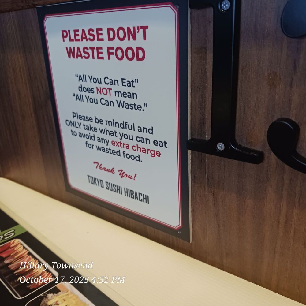 Tokyo Sushi Hibachi - Sign at the table - Sushi Bars Near Me - Manitowoc, Wisconsin Tokyo Sushi Hibachi - Sign at the table - Sushi Bars Near Me - Manitowoc, Wisconsin