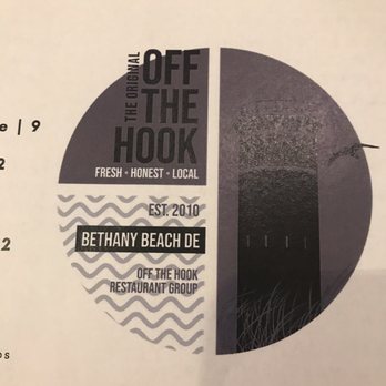 Off the Hook - Menu from off the hook - Seafood Near Me - Bethany Beach, Delaware