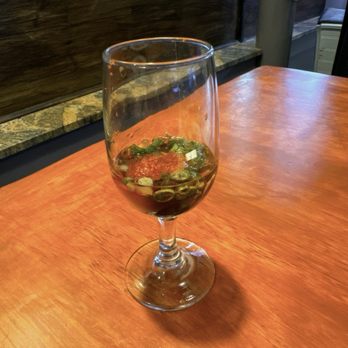 Spicy Fish - oyster and quail egg shooter - Japanese Near Me - Pomona, California