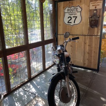 Cafe on 27 - Motorcycle prop - Breakfast & Brunch Near Me - Topanga, California Cafe on 27 - Motorcycle prop - Breakfast & Brunch Near Me - Topanga, California