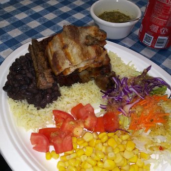 ACA Grill - nice plate: portk belly, sausge, beef - Argentine Near Me - Los Angeles, California