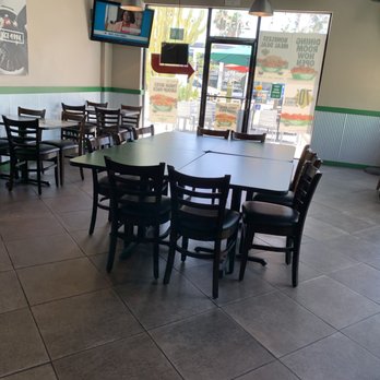 Wingstop - Some dining. Right in front of counter / work area pic - Chicken Wings Near Me - Glendale, California