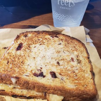 Peet's Coffee - Warm turkey and brie sandwich with a water - Coffee & Tea Near Me - Los Gatos, California Peet's Coffee - Warm turkey and brie sandwich with a water - Coffee & Tea Near Me - Los Gatos, California