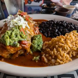 Chimichinga (I added red sauce to make it a wet burrito)