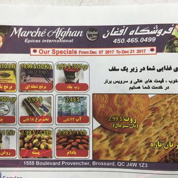Marché Afghan - Les speciaux pour les deux prochaine semaine !!! - International Grocery Near Me - Brossard, Quebec Marché Afghan - Les speciaux pour les deux prochaine semaine !!! - International Grocery Near Me - Brossard, Quebec