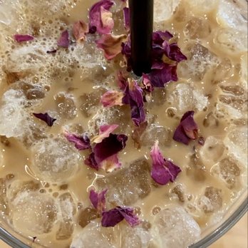 Bearcat CBD - Iced Rosewater Latte with Oat Milk - Coffee & Tea Near Me - New Orleans, Louisiana