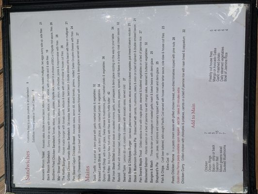 Menu photo 4 Copper Kettle Pub Glen Williams, ON