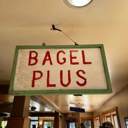 Bagels Plus - The famous sign!