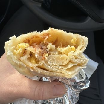 La Monarca Bakery & Cafe - Disappointed. After they got my order wrong this is what I waited for. Raw tortilla and hardly any machaca. - Bakeries Near Me - Los Angeles, California