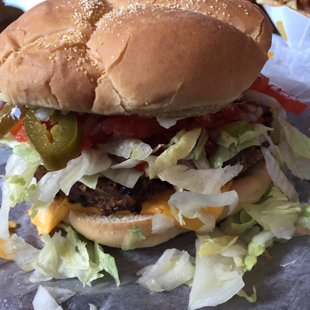 Bun Huggers - Yes Veggie soy bean patty I'm in heaven looking - Burgers Near Me - Flagstaff, Arizona Bun Huggers - Yes Veggie soy bean patty I'm in heaven looking - Burgers Near Me - Flagstaff, Arizona