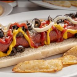 Tu Parrilla - Giant hot dogs, 1 foot long.