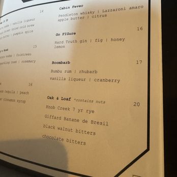 Spoke & Steele - Cocktail menu - American Near Me - Indianapolis, Indiana