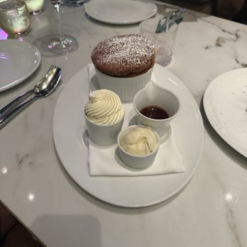 Spago - Dark Chocolate Soufflé - New American Near Me - Las Vegas, Nevada Spago - Dark Chocolate Soufflé - New American Near Me - Las Vegas, Nevada