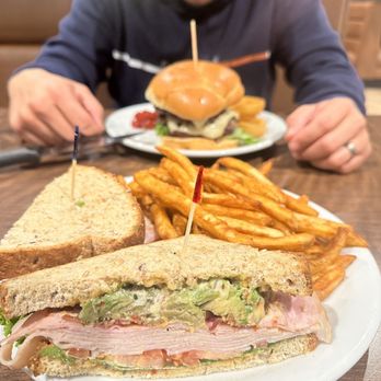 Denny's - a sandwich and fries on a plate - Diners Near Me - Englewood, Colorado