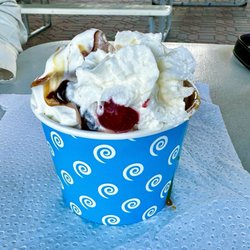 Serene Custard & Miniature Golf - Hot fudge and butterscotch Sunday