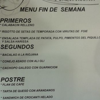 La Perla Negra - Menu fin de semana - Bars Near Me - Zaragoza, Z