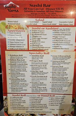 Menu photo 1 Sushi Yama Orlando, FL Menu photo 1 Sushi Yama Orlando, FL