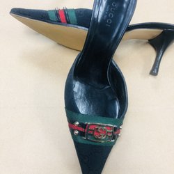 American Shoe Repair and Luggage Shop - Gucci: cleaned, new rubber bottoms and heels