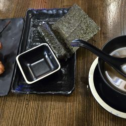 Hokkaido Ramen and Sushi Bar - Yakitori, spam hand roll, miso soup