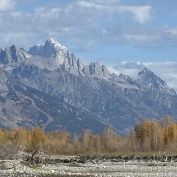 Dave Hansen Whitewater Trips - The Grand Tetons from the Snake River. - Boating Near Me - Jackson, Wyoming