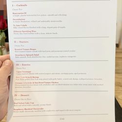 The Delta Bistro & Lounge - Special Menu for Valentines Day