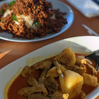 Treasure Pot Thai Restaurant - two plates of food - Thai Near Me - Paramount, California Treasure Pot Thai Restaurant - two plates of food - Thai Near Me - Paramount, California