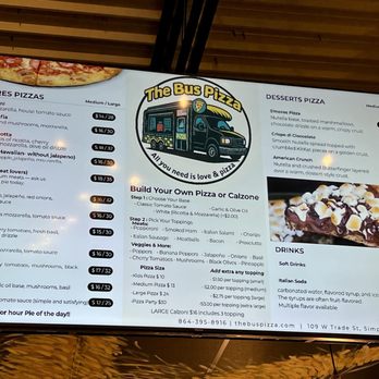 The Bus Pizza - Menu - Pizza Near Me - Simpsonville, South Carolina The Bus Pizza - Menu - Pizza Near Me - Simpsonville, South Carolina