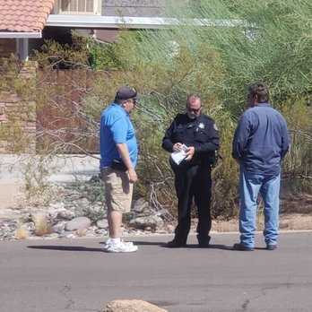 Building Block Masonry - The police taking report for this incident. - Masonry/Concrete Near Me - Phoenix, Arizona