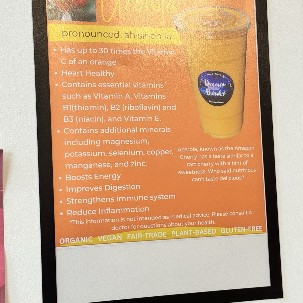 Dream Bowlz - Health benefits: Acerola - Acai Bowls Near Me - Hercules, California Dream Bowlz - Health benefits: Acerola - Acai Bowls Near Me - Hercules, California