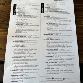 CRAFTkitchen - Menu - New American Near Me - Henderson, Nevada