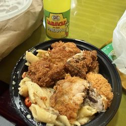 Richie Rich Carribean - D&G Pineapple, pasta, friend chicken.