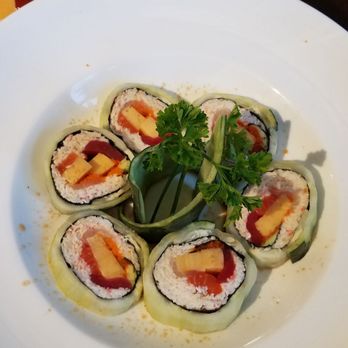 Hello Sushi - The cucumber no-rice roll - Sushi Bars Near Me - Fullerton, California Hello Sushi - The cucumber no-rice roll - Sushi Bars Near Me - Fullerton, California