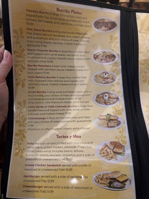 Menu photo 7 Toledo’s Mexican Restaurant Fresno, CA