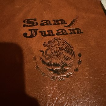 San Juan Mexican Restaurant - The front cover of the menu - Mexican Near Me - Covington, Virginia San Juan Mexican Restaurant - The front cover of the menu - Mexican Near Me - Covington, Virginia
