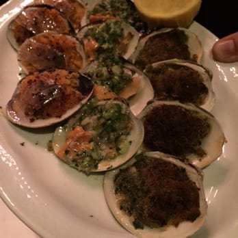 Carbone - Trio of baked clams. - Italian Near Me - New York, New York Carbone - Trio of baked clams. - Italian Near Me - New York, New York