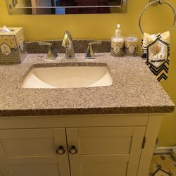 Customer photo of their bathroom accessories