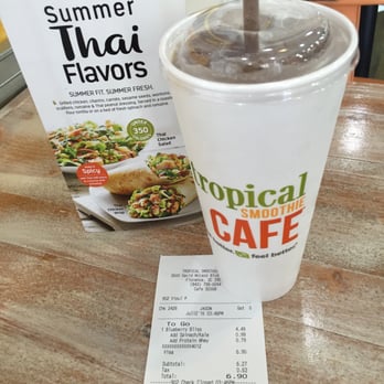 Tropical Smoothie Cafe - Blueberry Bliss ADD Kale & Spinach & Whey! Tastes great. - Juice Bars & Smoothies Near Me - Florence, South Carolina