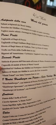 Menu photo 1 Osti Matti Rome, RM