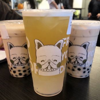 BoBaPoP - Darling milk tea with boba (right and left) Japanese brown rice milk tea with white pearls (middle) - Coffee & Tea Near Me - San Gabriel, California BoBaPoP - Darling milk tea with boba (right and left) Japanese brown rice milk tea with white pearls (middle) - Coffee & Tea Near Me - San Gabriel, California