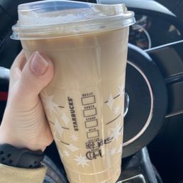 The ice coffee clearly says ice. The ice coffee clearly says ice.