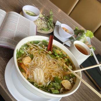Bone & Broth - 14. Seafood Pho, Fresh Spring Rolls, Jasmine Tea - Vietnamese Near Me - Ontario, California