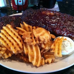 Underpass Lounge - Full Slab of Ribs(Wednesday Special) and Awesome Waffle Fries!!!!
