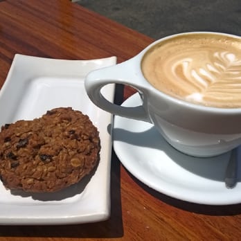 Lofty Coffee - Apple cookie ! & a latte - Cafes Near Me - Solana Beach, California