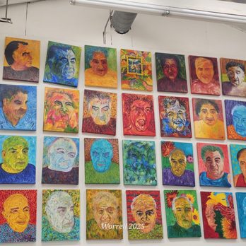 Mosaic Tile House - Different faces of Gonzalo done by Cheri Pann - Art Galleries Near Me - Venice, California