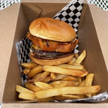 Siebkens Resort - Hard Left Burger with Gluten Free bun - Venues & Event Spaces Near Me - Elkhart Lake, Wisconsin