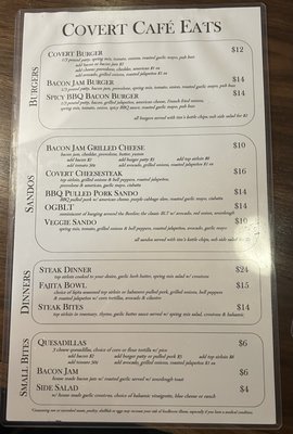 Menu photo 3 Covert Café Portland, OR Menu photo 3 Covert Café Portland, OR