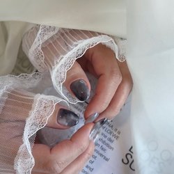 Gel overlay with design . Please call or text us at 626 -316 -9903 for an appointment. Check us on Instagram: Nailclub20